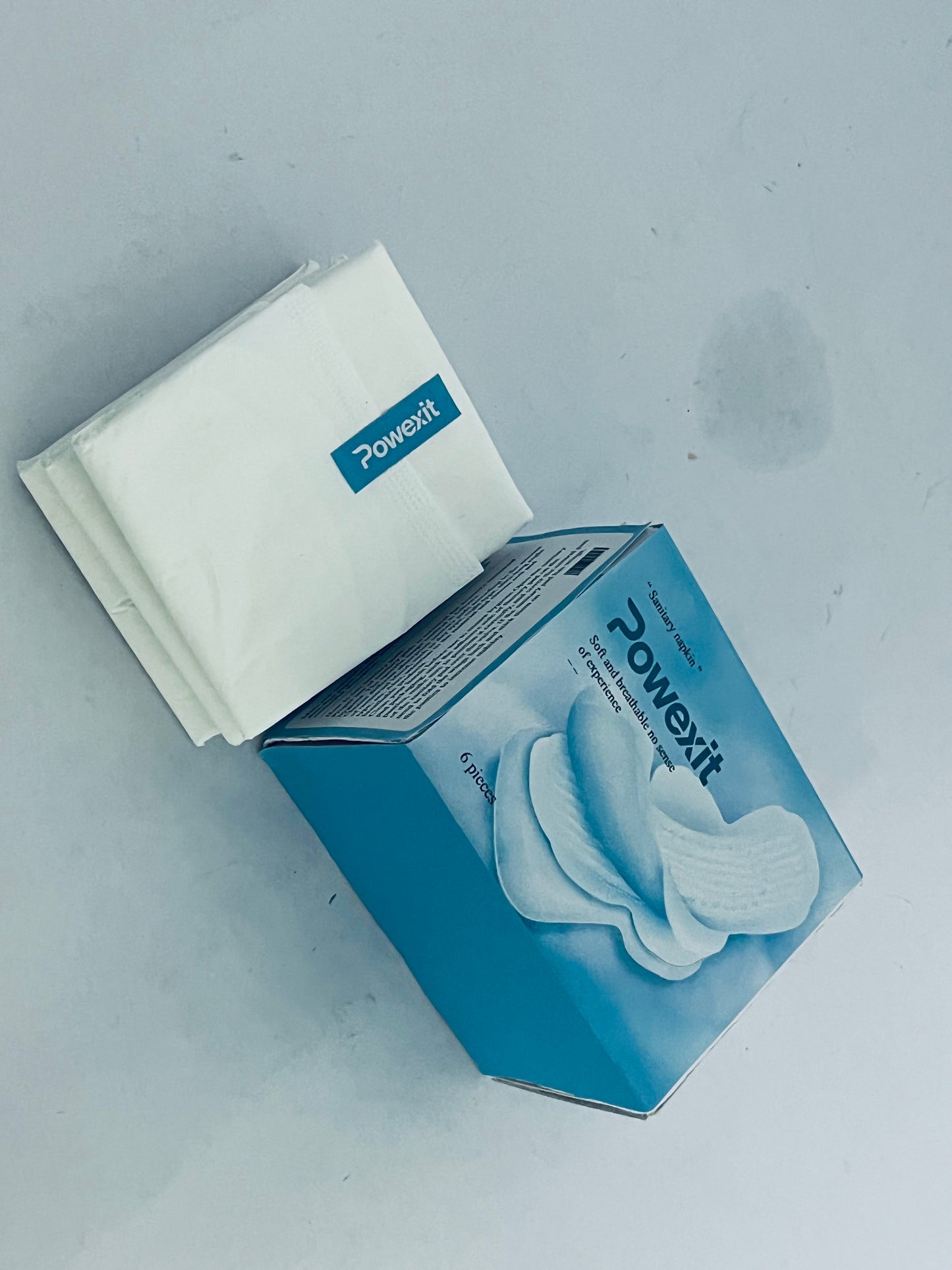 Powexit  Sanitary napkins Cotton Cover Pads - Regular Absorbency, Unscented, Ultra Thin Pads with Wings for Women