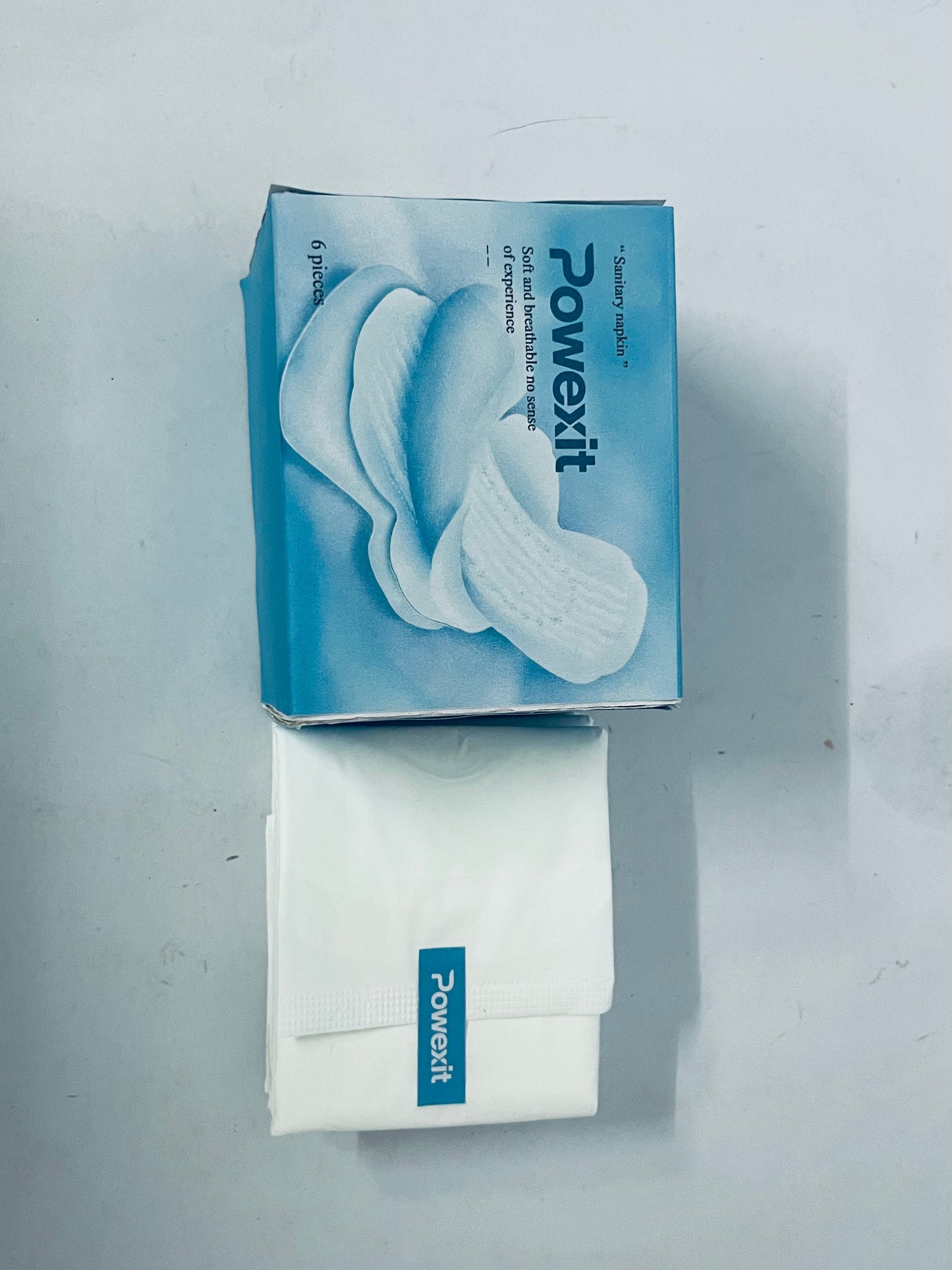 Powexit  Sanitary napkins Cotton Cover Pads - Regular Absorbency, Unscented, Ultra Thin Pads with Wings for Women