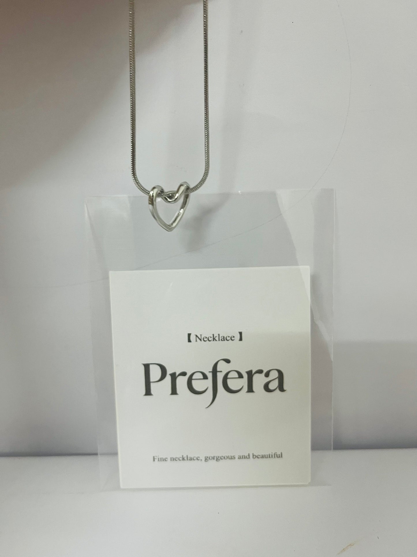 Prefera Jewelers Stainless Steel Open Heart Charm Wedding Statement Birthday Holiday Pendant Necklace