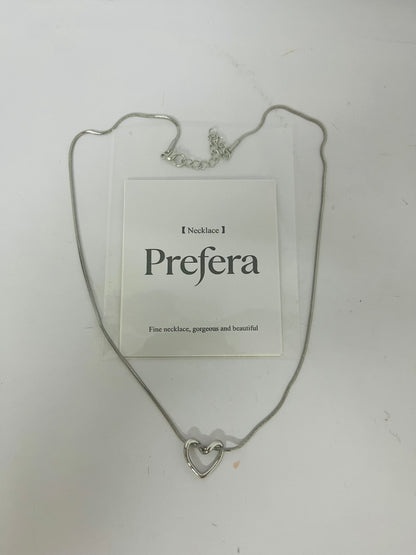 Prefera Jewelers Stainless Steel Open Heart Charm Wedding Statement Birthday Holiday Pendant Necklace