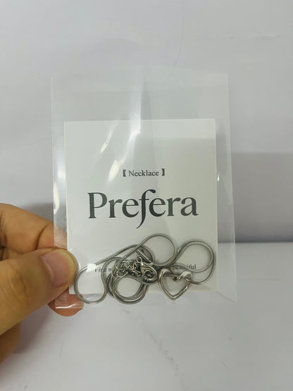 Prefera Jewelers Stainless Steel Open Heart Charm Wedding Statement Birthday Holiday Pendant Necklace