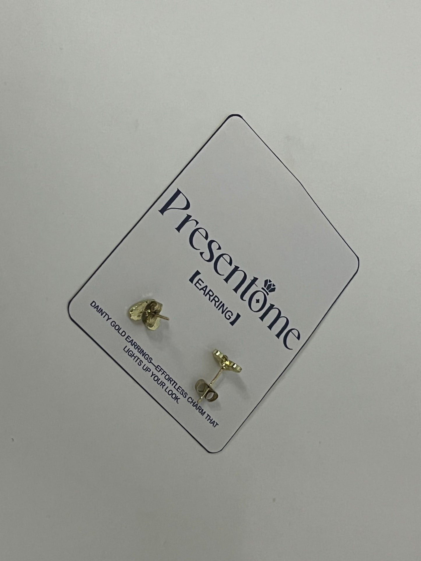 [Presentome Earrings]——Presentome Mini Heart Stud Earrings - 14K Gold Plated Delicate Ear Jewelry