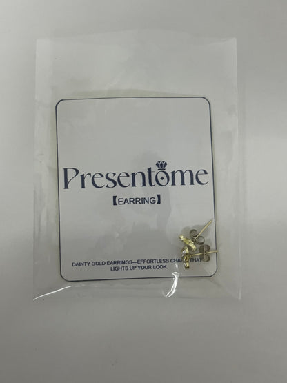[Presentome Earrings]——Presentome Mini Heart Stud Earrings - 14K Gold Plated Delicate Ear Jewelry