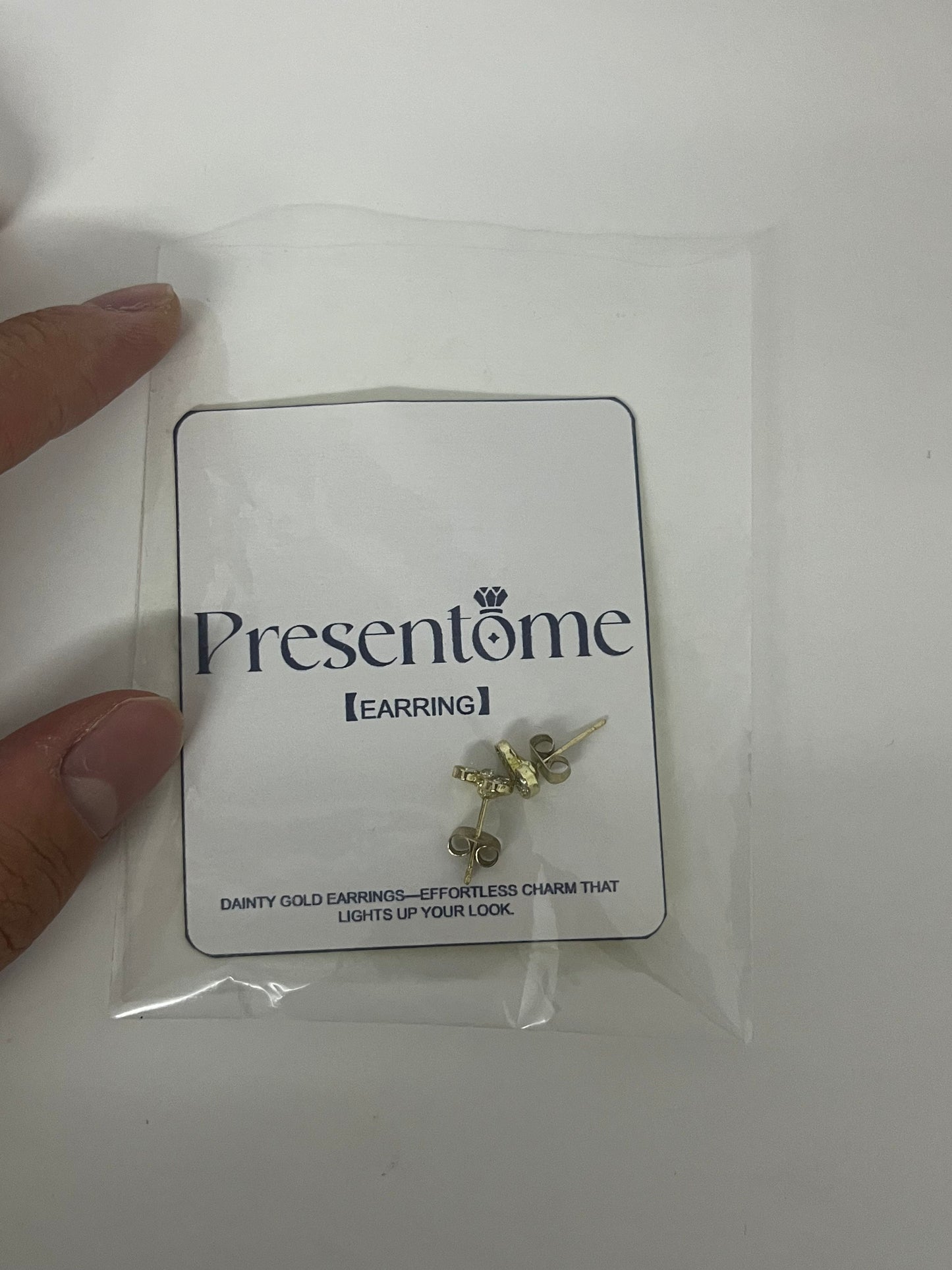 [Presentome Earrings]——Presentome Mini Heart Stud Earrings - 14K Gold Plated Delicate Ear Jewelry