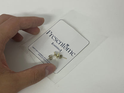 [Presentome Earrings]——Presentome Mini Heart Stud Earrings - 14K Gold Plated Delicate Ear Jewelry