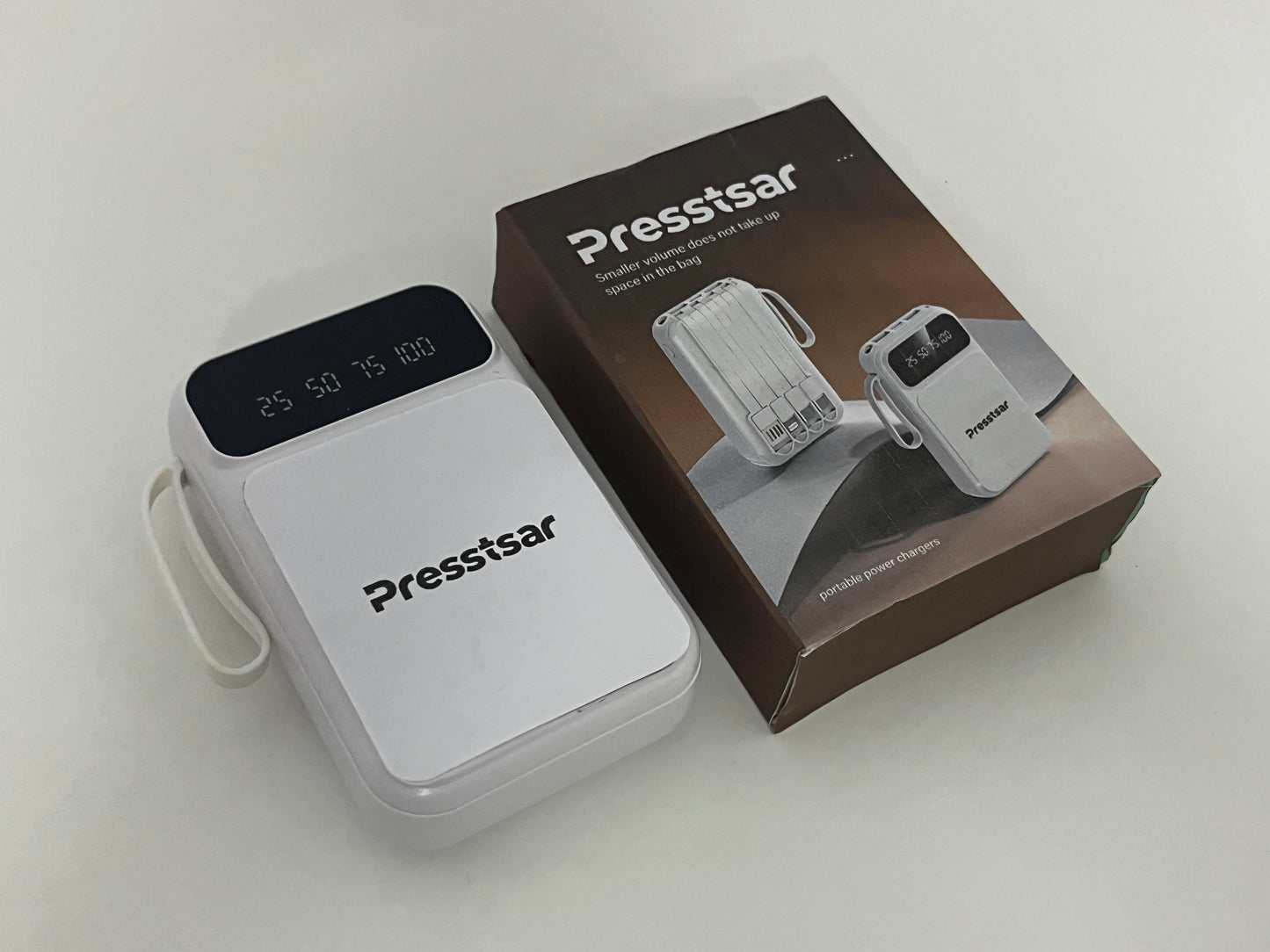 [Presstsar Portable power chargers]-Portable 4-in-1 Power Bank - 5000mAh High-Capacity Charger
