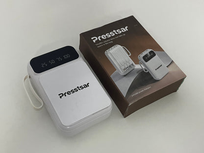 [Presstsar Portable power chargers]-Portable 4-in-1 Power Bank - 5000mAh High-Capacity Charger