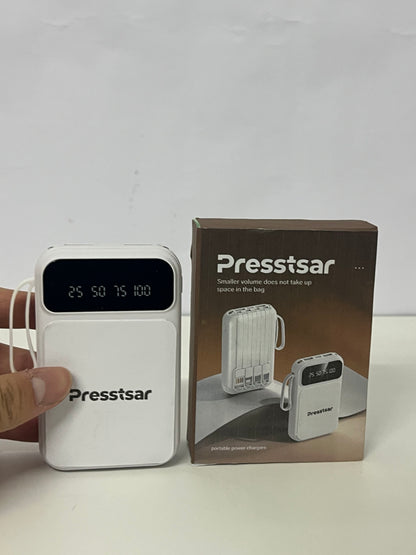 [Presstsar Portable power chargers]-Portable 4-in-1 Power Bank - 5000mAh High-Capacity Charger