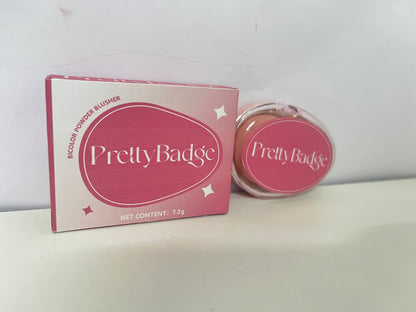 PrettyBadge Bicolor Matte Blush Vital Gradient Style A Natural Atmospheric Item for Makeup Brightening