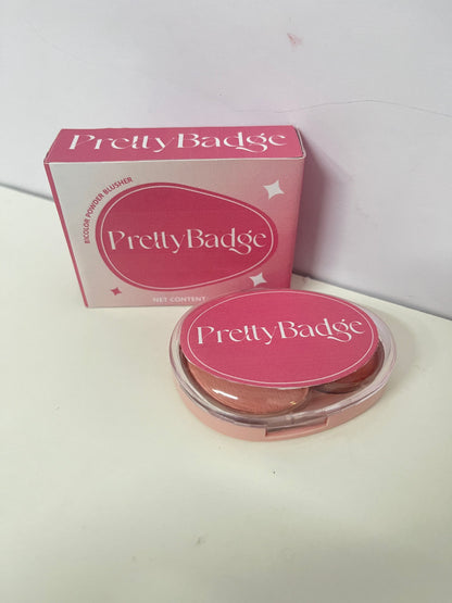 PrettyBadge Bicolor Matte Blush Vital Gradient Style A Natural Atmospheric Item for Makeup Brightening