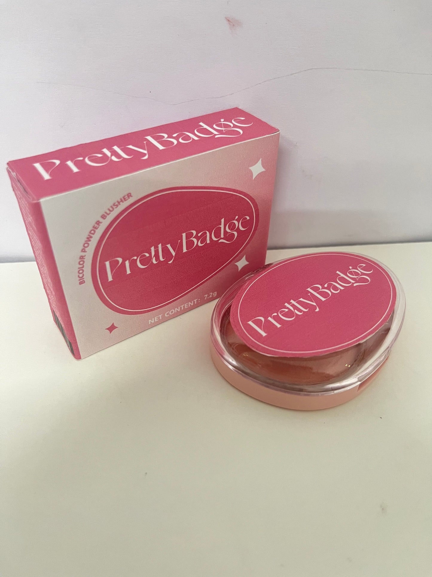 PrettyBadge Bicolor Matte Blush Vital Gradient Style A Natural Atmospheric Item for Makeup Brightening
