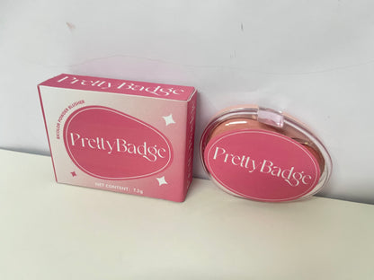 PrettyBadge Bicolor Matte Blush Vital Gradient Style A Natural Atmospheric Item for Makeup Brightening