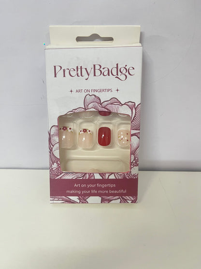 PrettyBadge Berry Gradient False Nails Retro Sweet Element Style An Exquisite Atmospheric Item for Finger Decoration