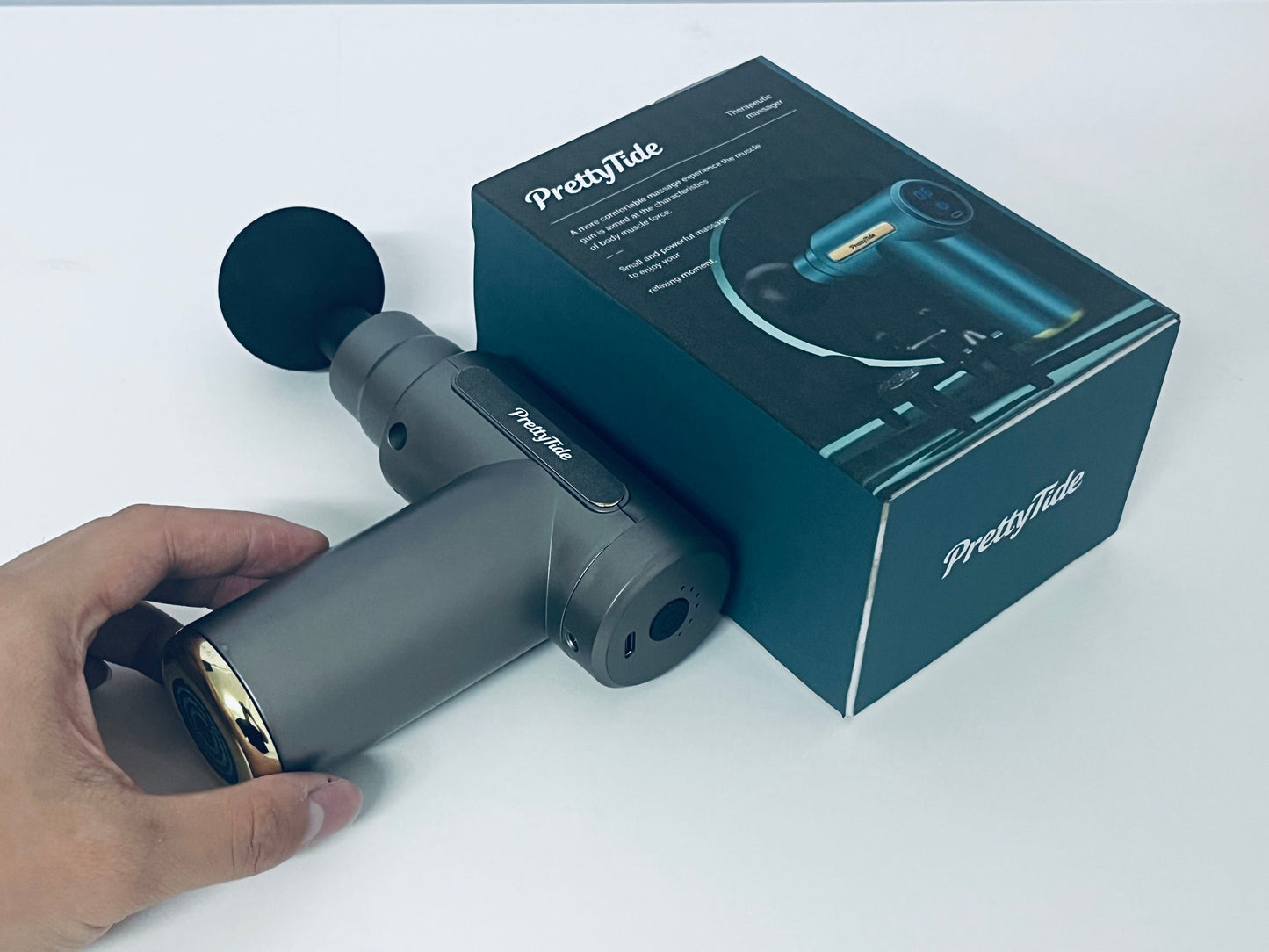 PrettyTide Portable Fascia Gun Mini & Powerful Comfortable Massage A Portable Relief Tool for Daily Relaxation