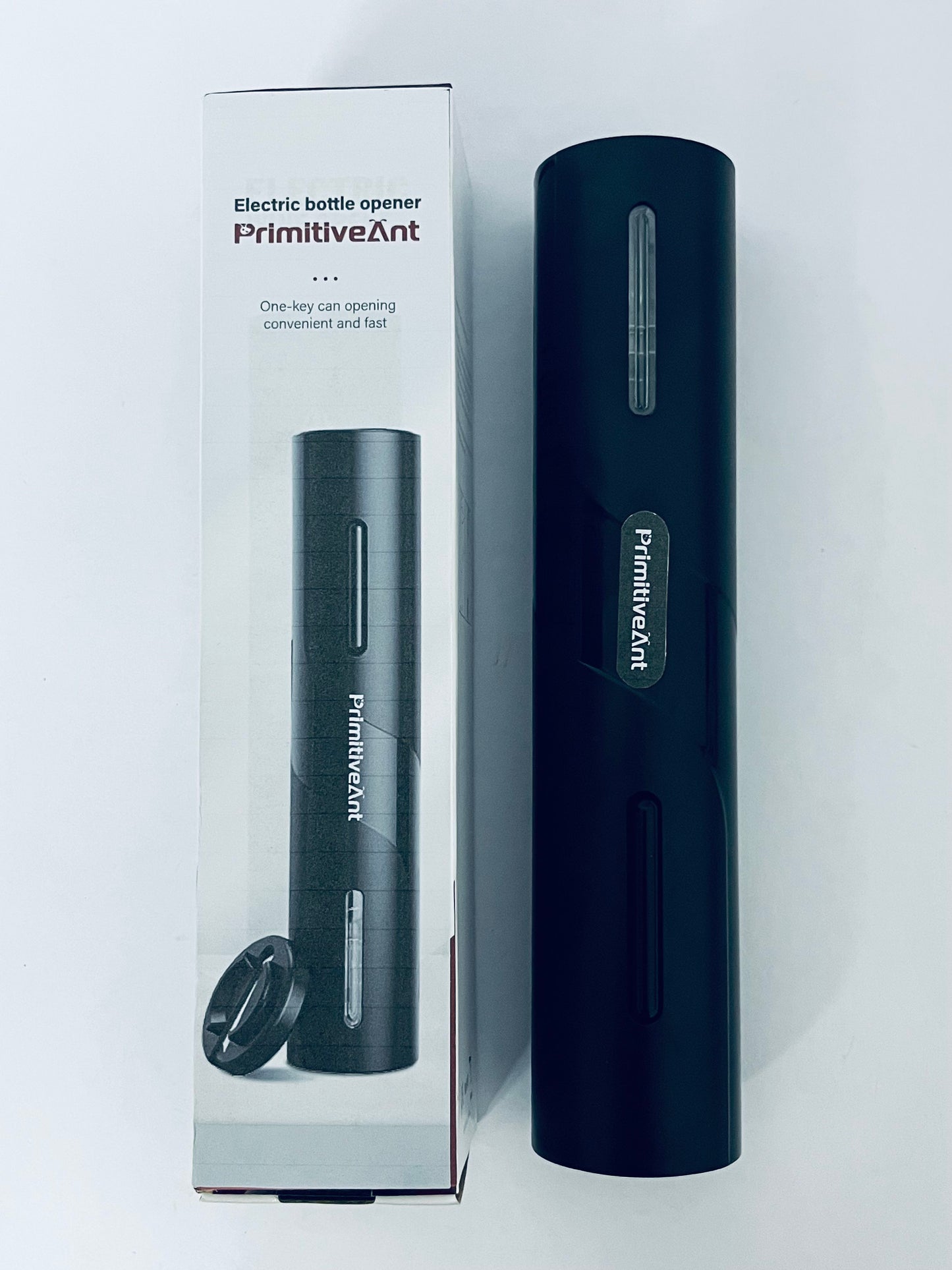 PrimitiveAnt Electric Can Opener, Can Opener Electric for Seniors with Smooth Edge, Black