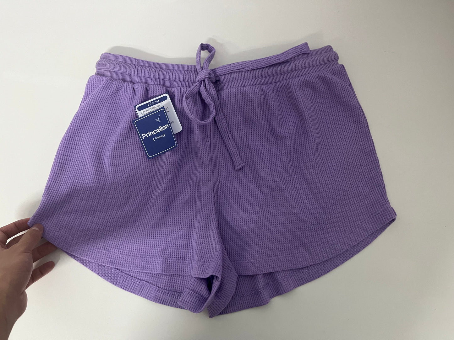 [Princelion Pants]——Princelion Waffle Knit Lounge Shorts - Soft & Skin-Friendly Casual Shorts for Home & Outdoors