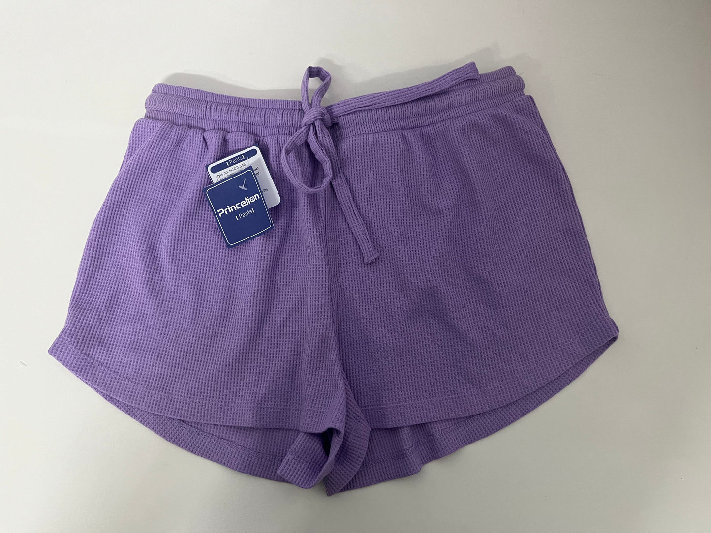 [Princelion Pants]——Princelion Waffle Knit Lounge Shorts - Soft & Skin-Friendly Casual Shorts for Home & Outdoors