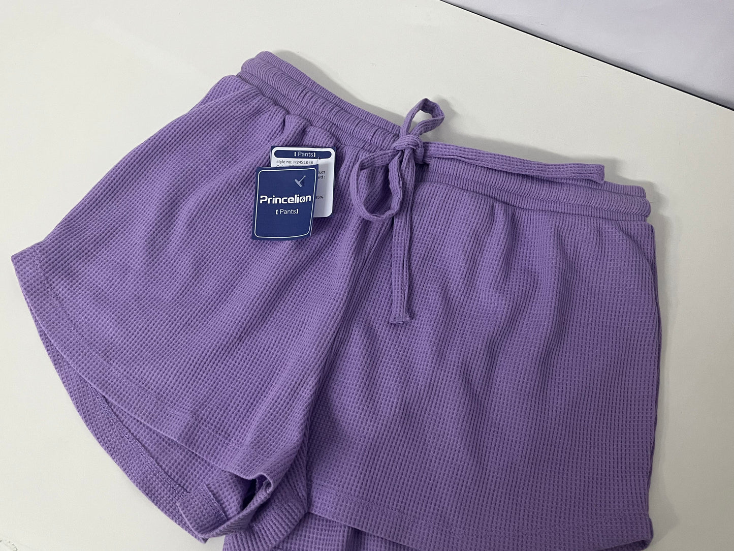 [Princelion Pants]——Princelion Waffle Knit Lounge Shorts - Soft & Skin-Friendly Casual Shorts for Home & Outdoors