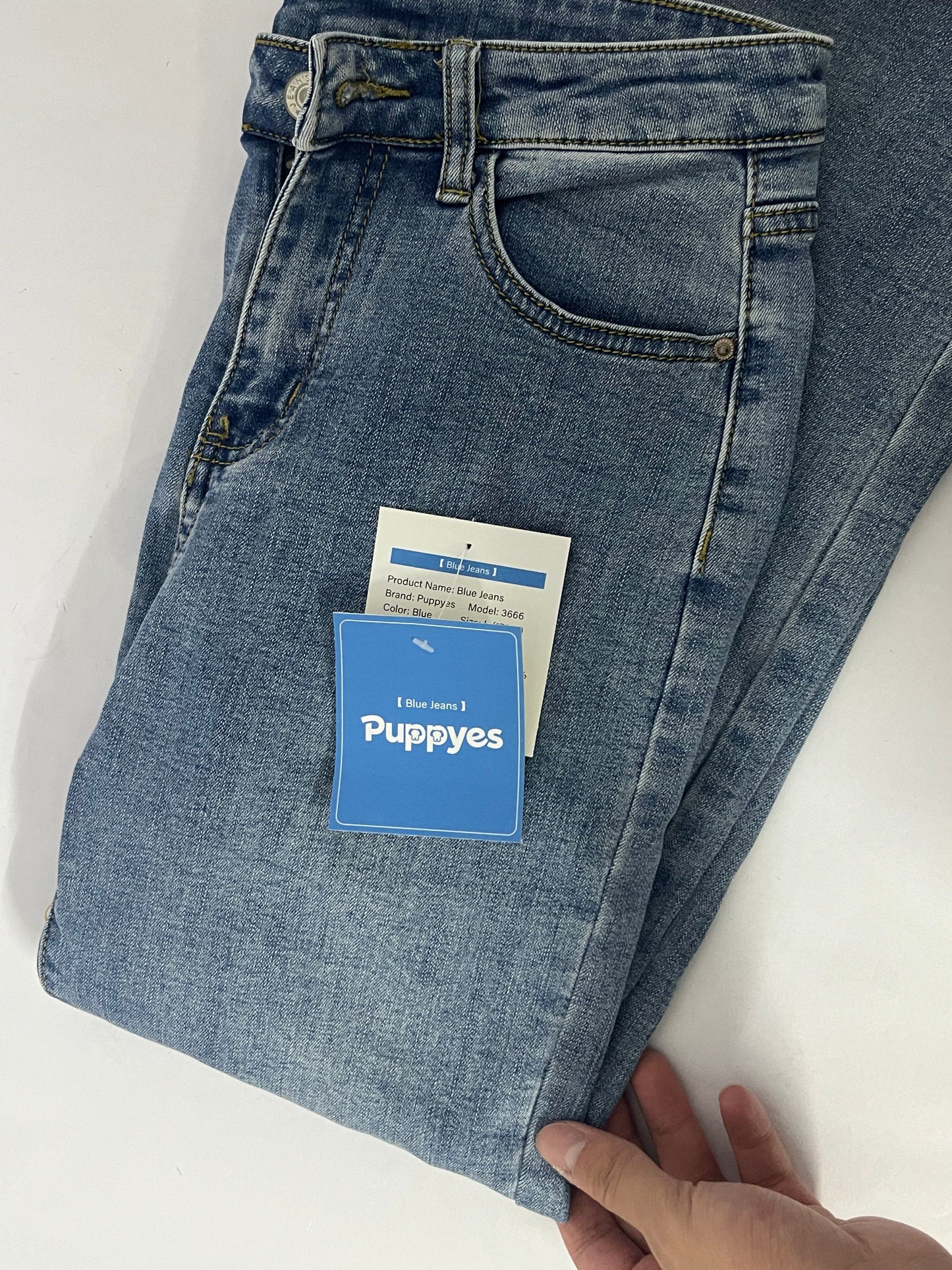 Puppyes Jeans for Women High-Rise Skinny Raw Edge Hem