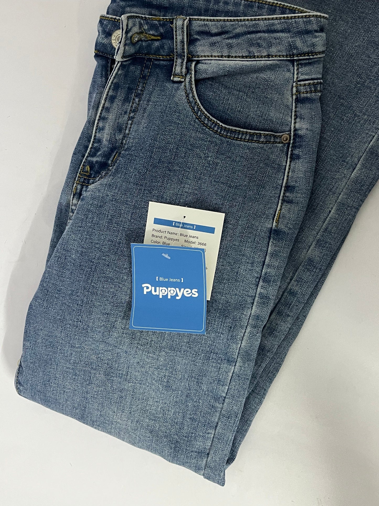 Puppyes Jeans for Women High-Rise Skinny Raw Edge Hem