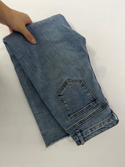 Puppyes  Jeans for Women  High-Rise Skinny Raw Edge Hem