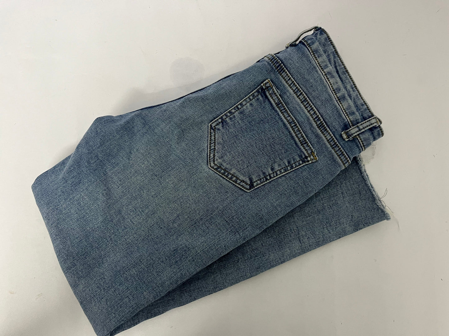 Puppyes Jeans for Women High-Rise Skinny Raw Edge Hem