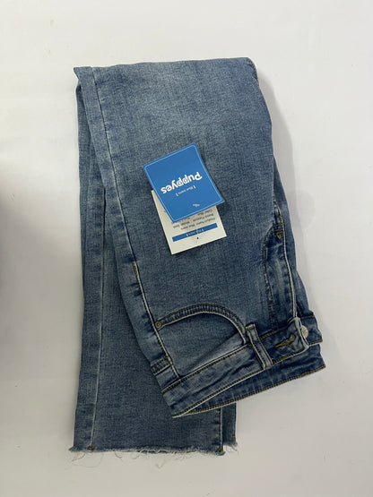 Puppyes  Jeans for Women  High-Rise Skinny Raw Edge Hem