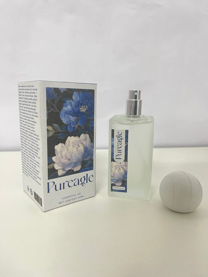 Pureagle Peony Scent Plant Essential Oil Fragrance - 50ml Natural Soothing Light Fragrance Spray