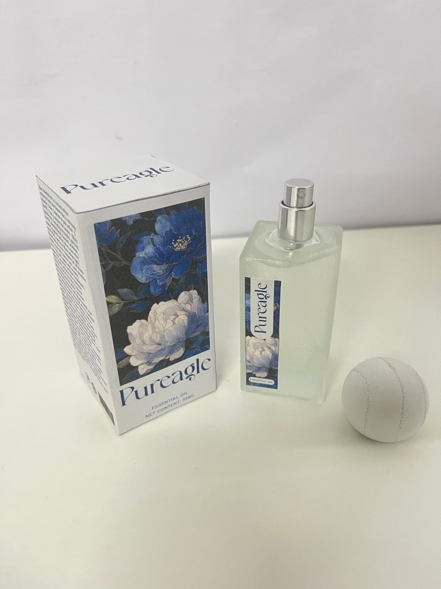 Pureagle Peony Scent Plant Essential Oil Fragrance - 50ml Natural Soothing Light Fragrance Spray