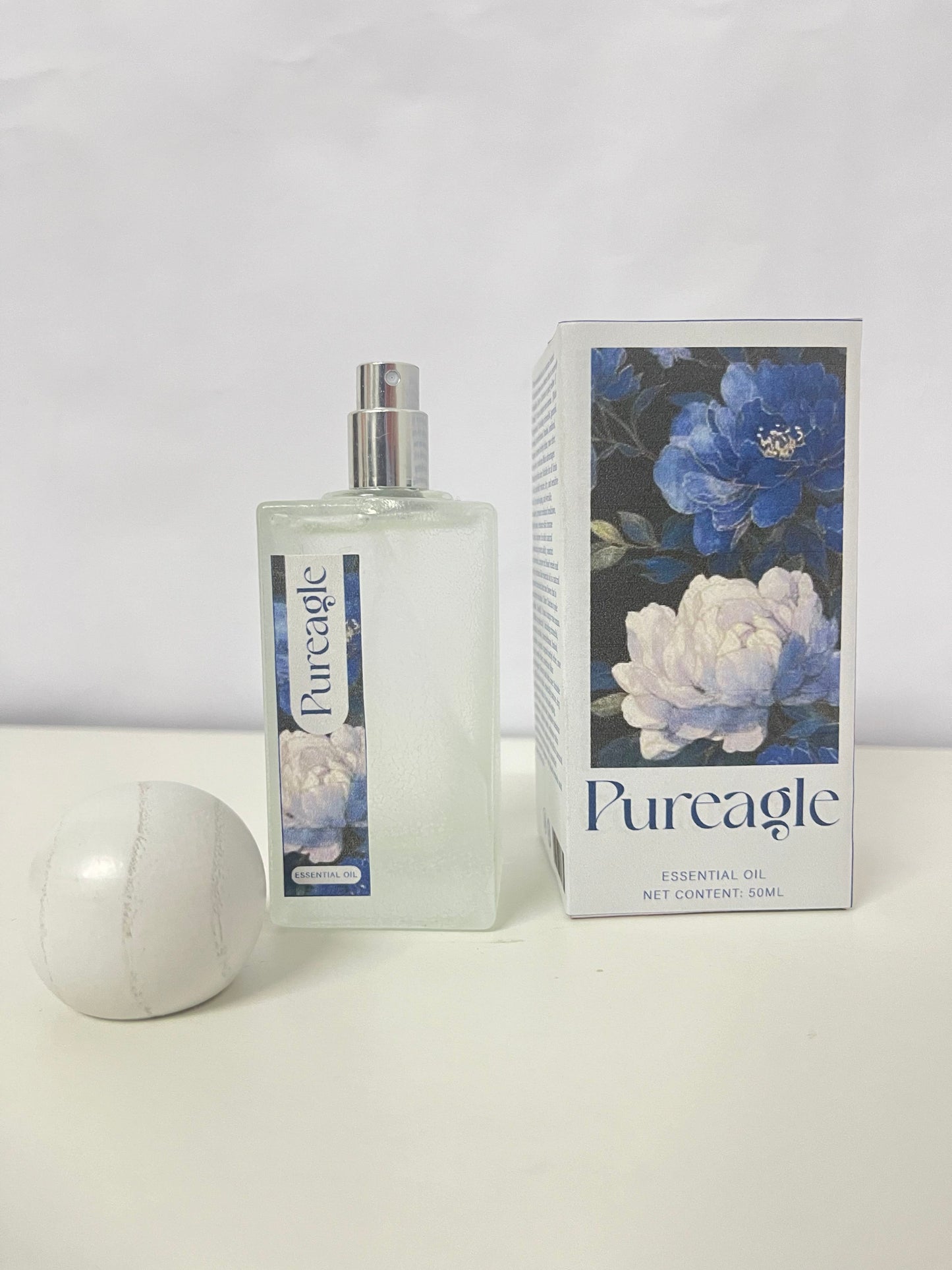 Pureagle Peony Scent Plant Essential Oil Fragrance - 50ml Natural Soothing Light Fragrance Spray