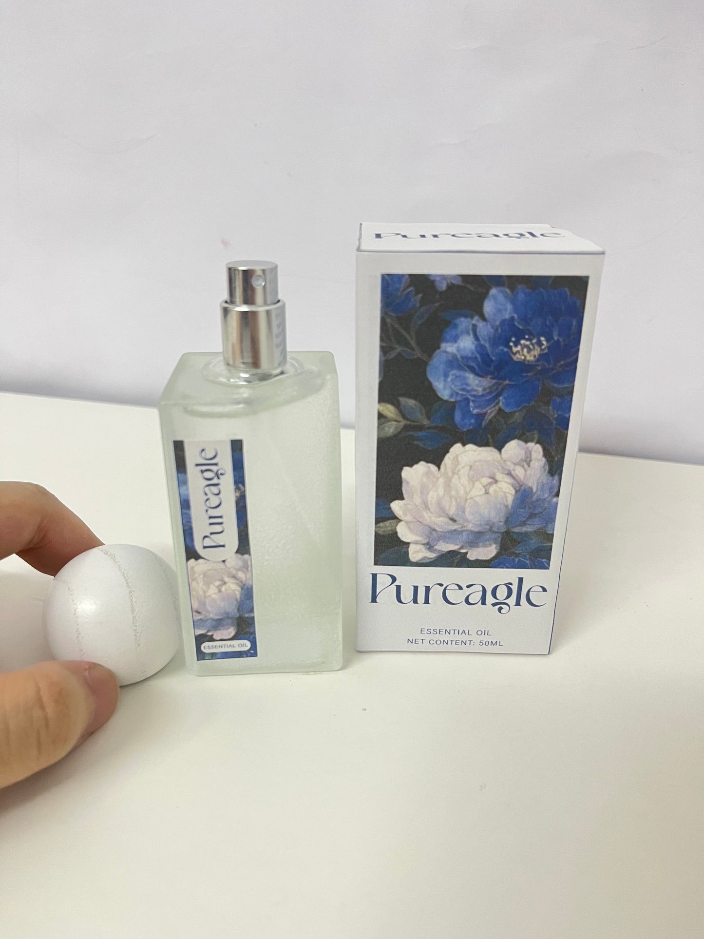 Pureagle Peony Scent Plant Essential Oil Fragrance - 50ml Natural Soothing Light Fragrance Spray