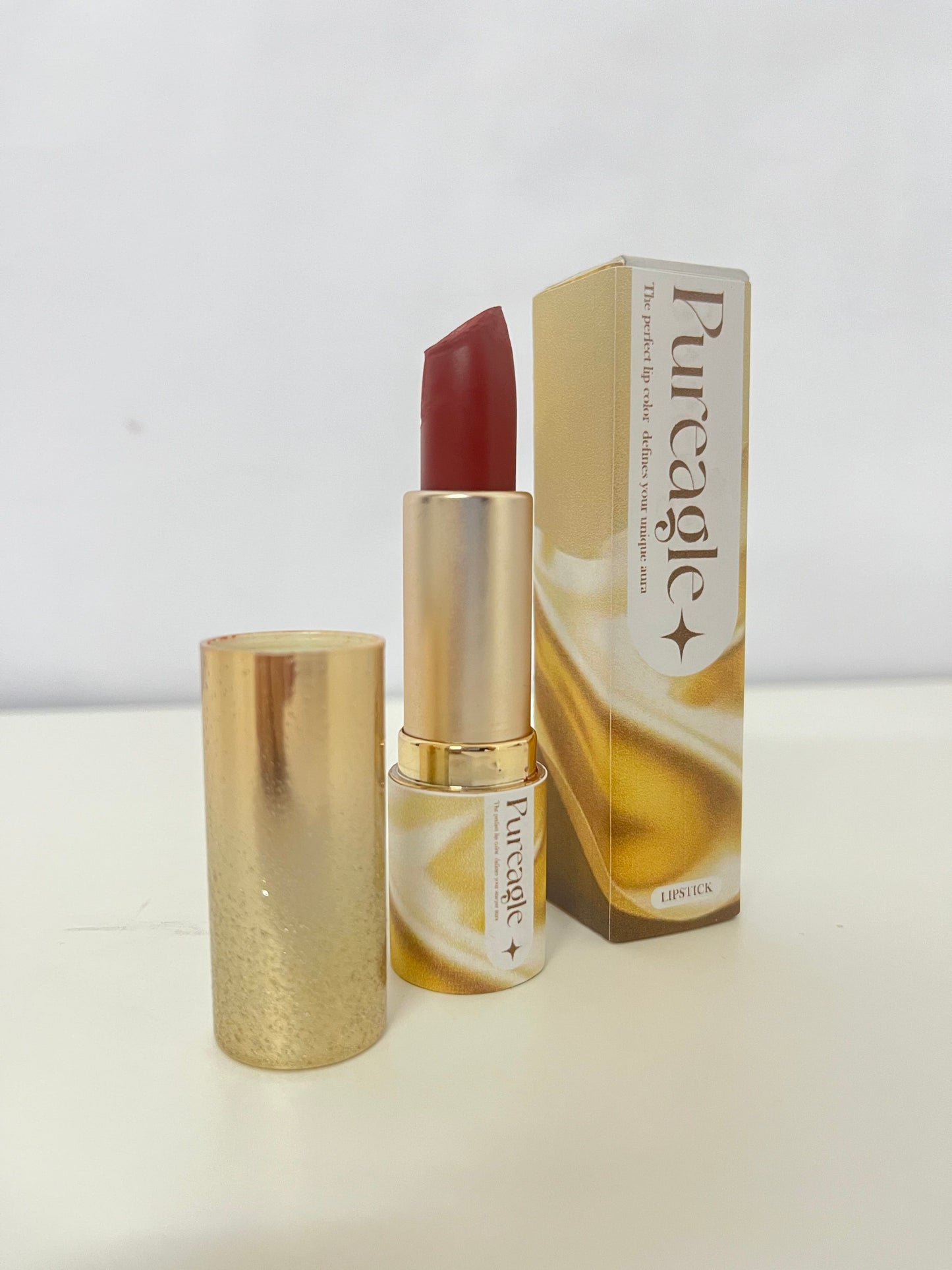 Pureagle Retro Red Brown Matte Lipstick - Velvet Matte Whitening Lip Balm for All Skin Tones