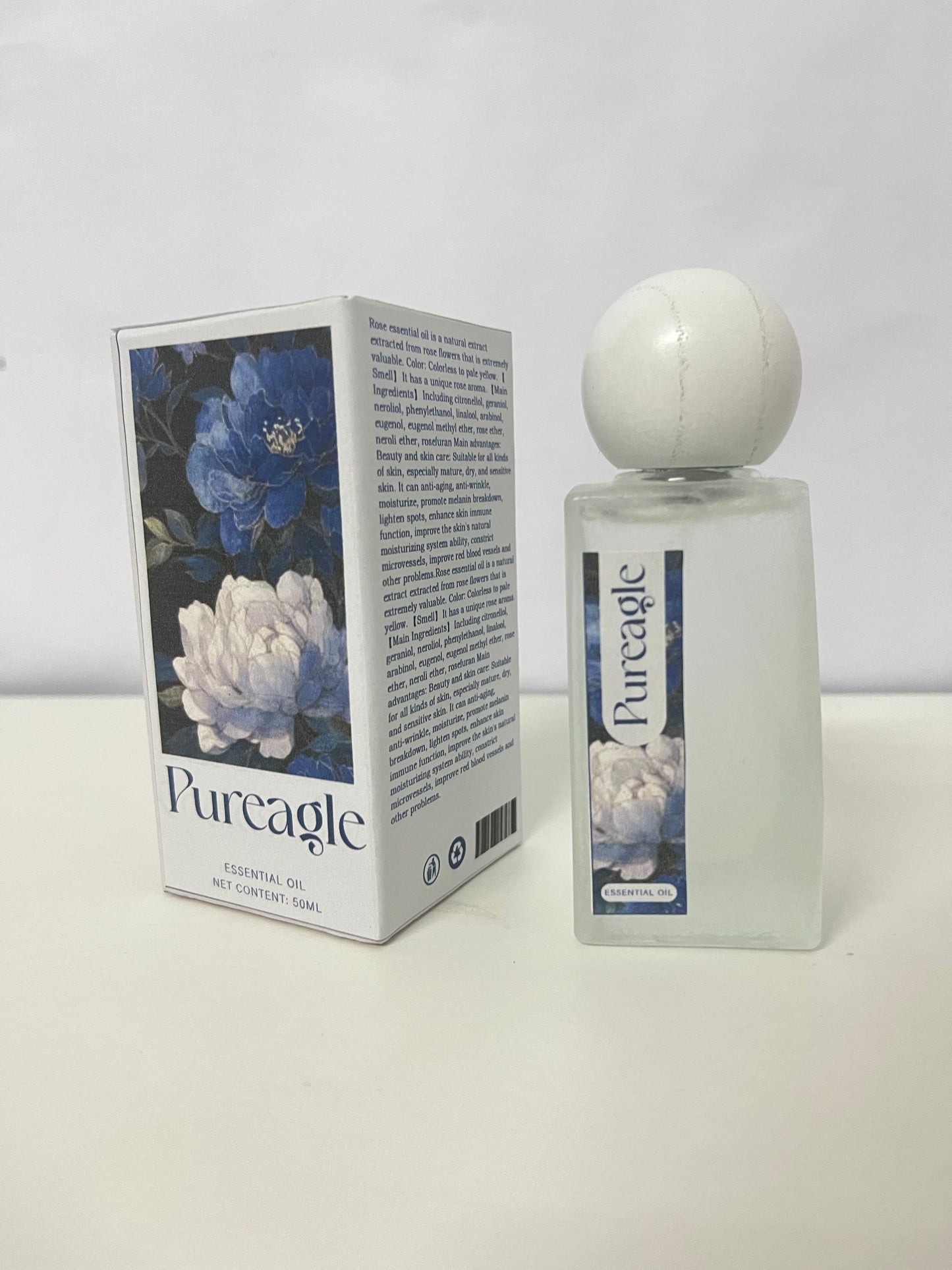 Pureagle Peony Scent Plant Essential Oil Fragrance - 50ml Natural Soothing Light Fragrance Spray