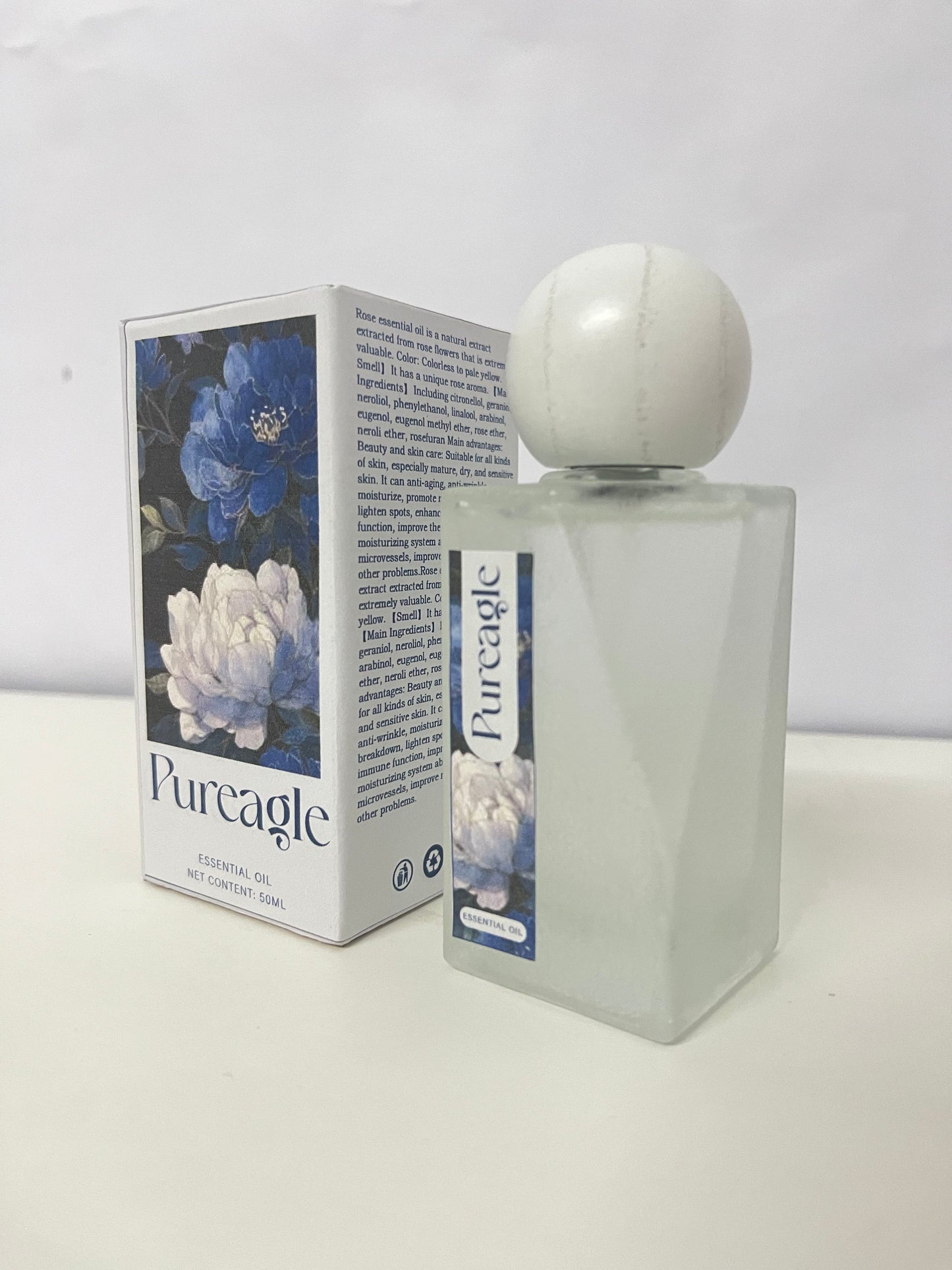 Pureagle Peony Scent Plant Essential Oil Fragrance - 50ml Natural Soothing Light Fragrance Spray