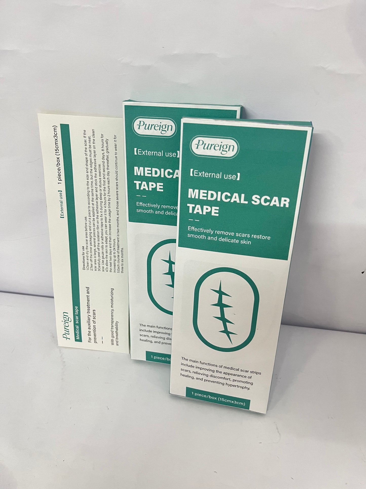 Pureign Medical Grade Silicone Scar Sheets; Improves The Appearance of Old and New Scars; for Injury, Burn and Surgery Scars