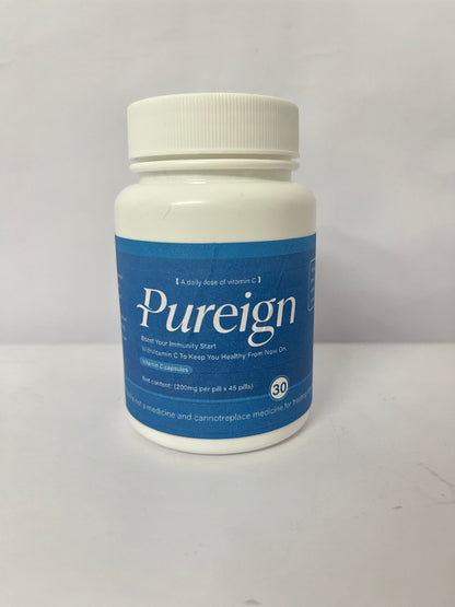 Pureign Vitamin C 1000mg, 30 Softgels - Non-GMO Natural Liposomal Vitamin C Supplement That Promotes Healthy Skin - Immune System Booster for Adults, Supports Collagen Formation