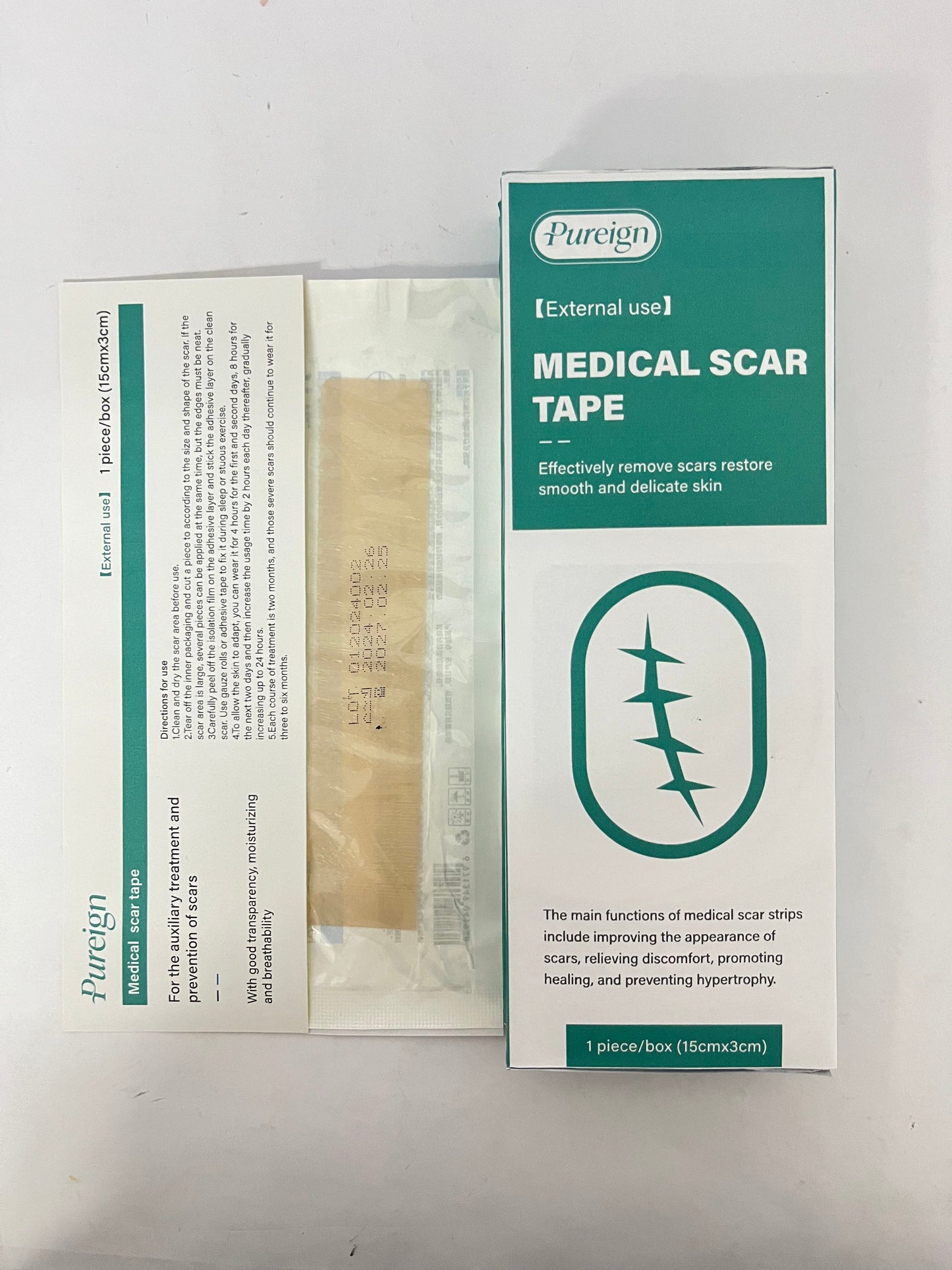 Pureign Medical Grade Silicone Scar Sheets; Improves The Appearance of Old and New Scars; for Injury, Burn and Surgery Scars