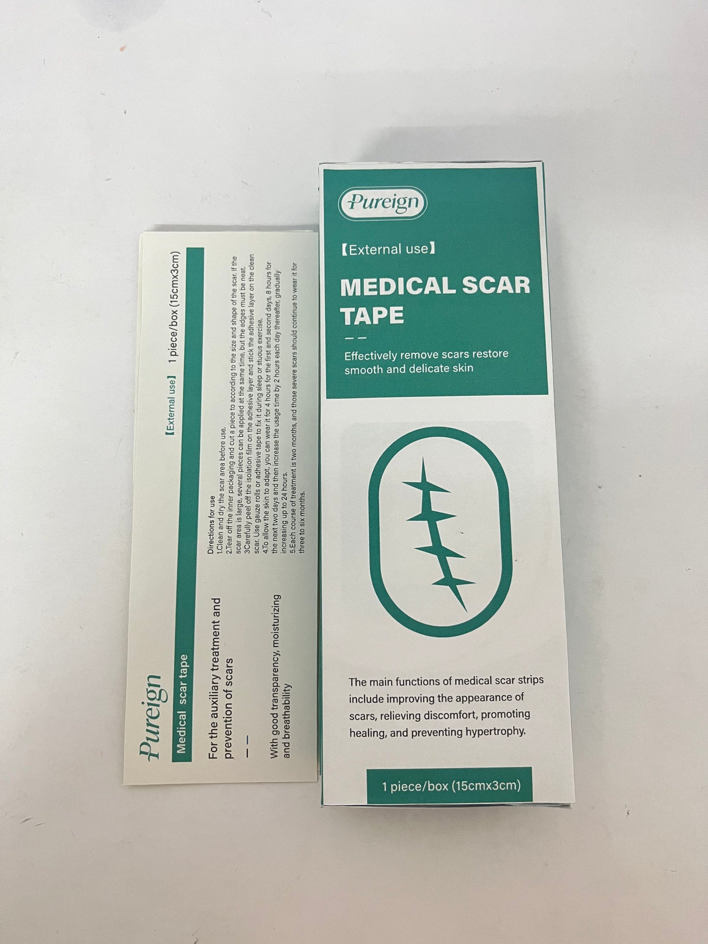 Pureign Medical Grade Silicone Scar Sheets; Improves The Appearance of Old and New Scars; for Injury, Burn and Surgery Scars