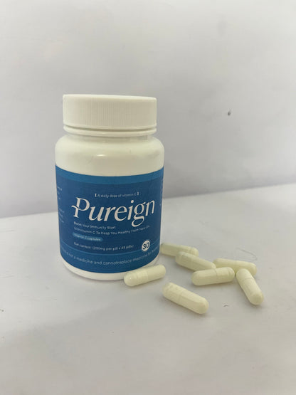 Pureign Vitamin C 1000mg, 30 Softgels - Non-GMO Natural Liposomal Vitamin C Supplement That Promotes Healthy Skin - Immune System Booster for Adults, Supports Collagen Formation