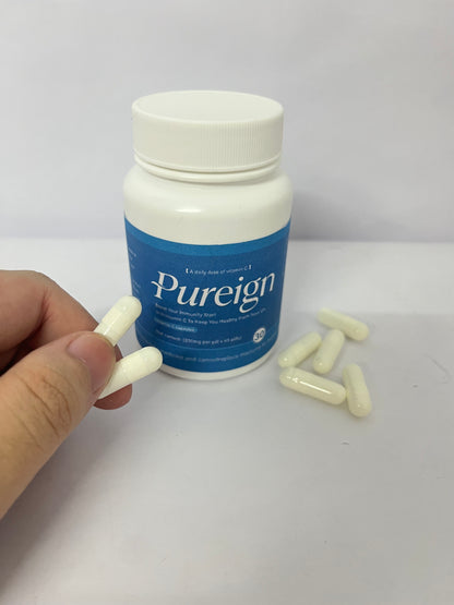 Pureign Vitamin C 1000mg, 30 Softgels - Non-GMO Natural Liposomal Vitamin C Supplement That Promotes Healthy Skin - Immune System Booster for Adults, Supports Collagen Formation
