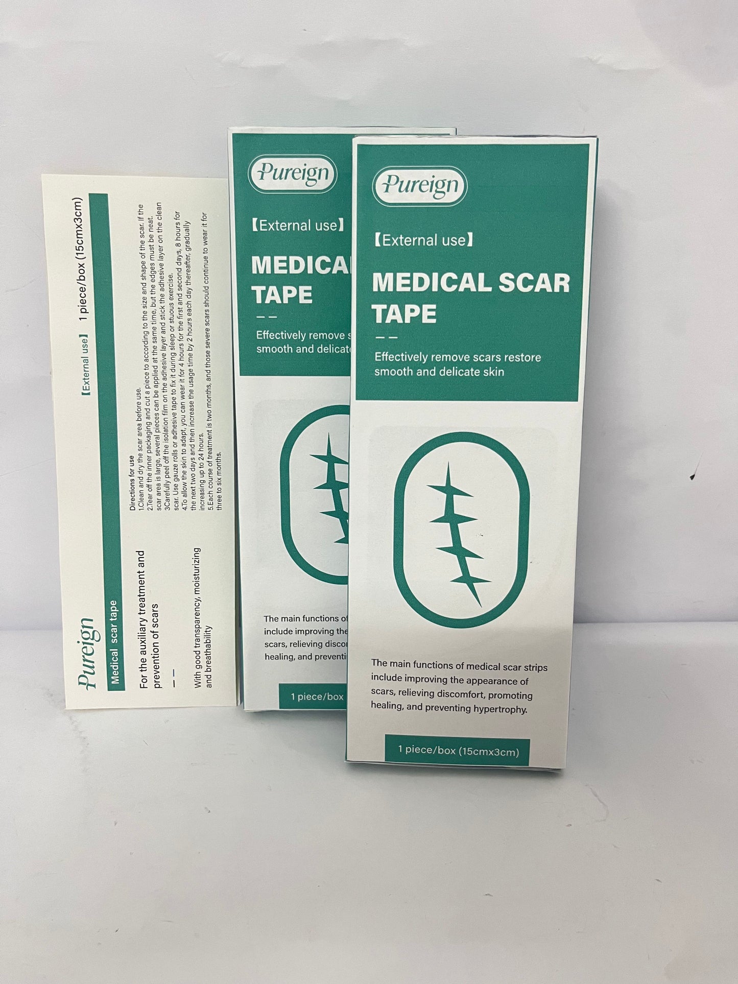 Pureign Medical Grade Silicone Scar Sheets; Improves The Appearance of Old and New Scars; for Injury, Burn and Surgery Scars