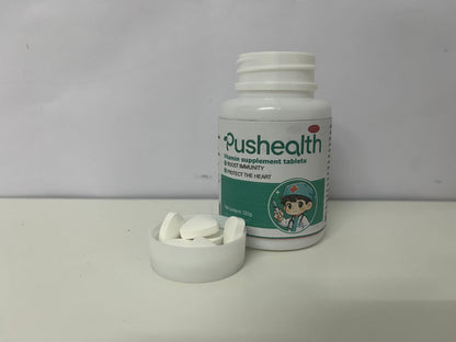 [Pushealth Vitamins]——Pushealth Multivitamin Tablets | Boost Immunity & Support Heart Health for Whole Family Wellness
