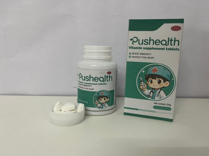 [Pushealth Vitamins]——Pushealth Multivitamin Tablets | Boost Immunity & Support Heart Health for Whole Family Wellness