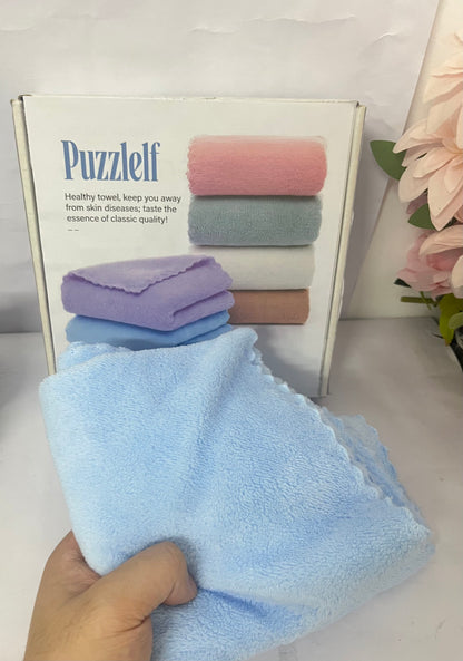Puzzlelf  Super Soft & Highly Absorbent Coral Fleece, 12 x 16 Inch Gentle & Large, 8 Pack