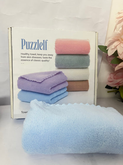 Puzzlelf  Super Soft & Highly Absorbent Coral Fleece, 12 x 16 Inch Gentle & Large, 8 Pack
