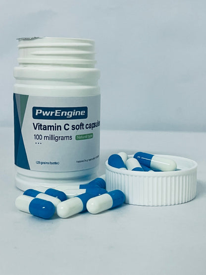 PwrEngine Vitamin C 10,000 IU Premium Non-GMO Formula Supports Healthy Vision & Immune System and Healthy Growth & Reproduction, 25 Softgels