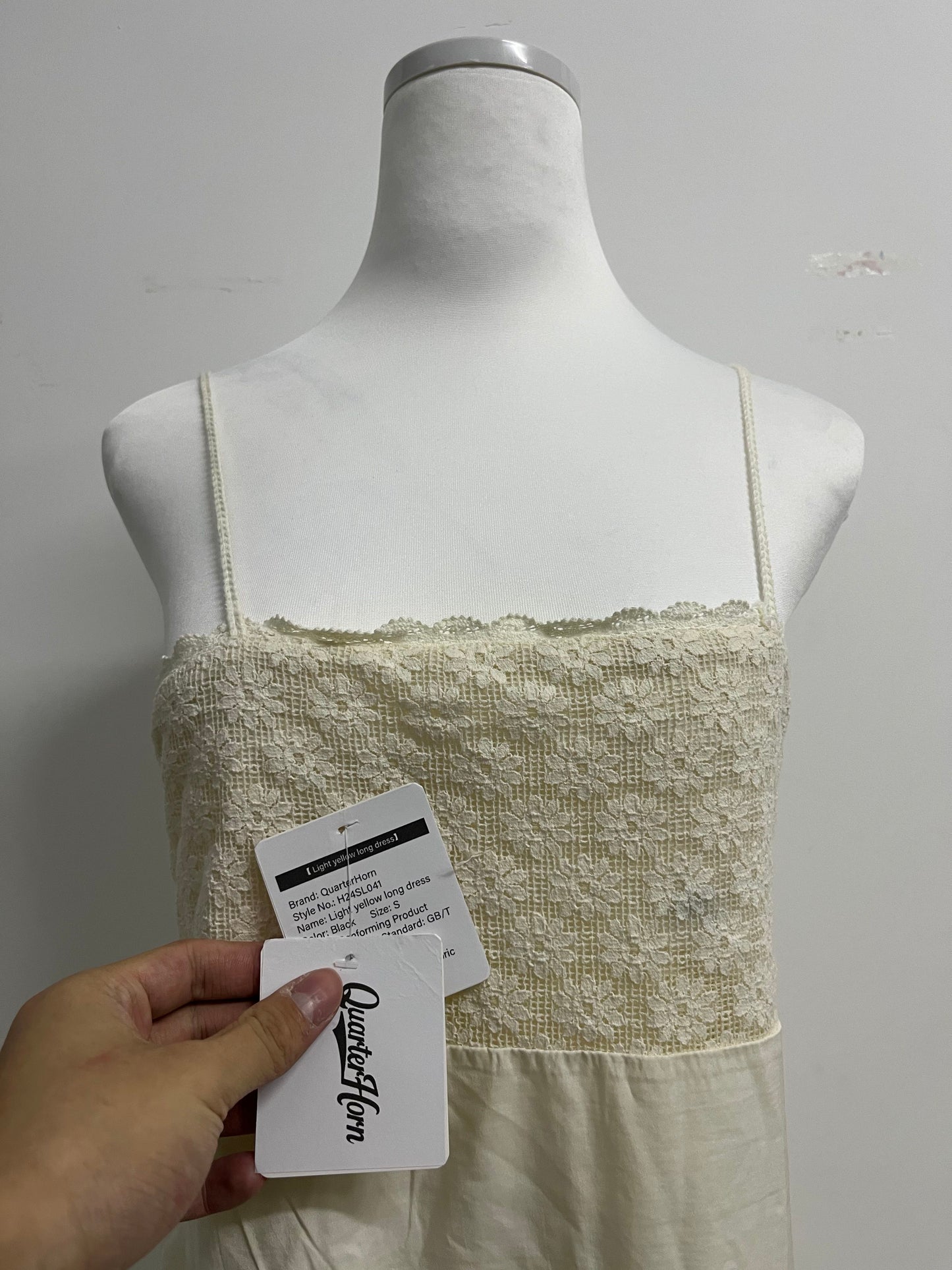 QuarterHorn Spring Cotton Slip Dress Embroidery Gentle Cute Floor Length Dress Summer Beach Spaghetti Strap Sundress
