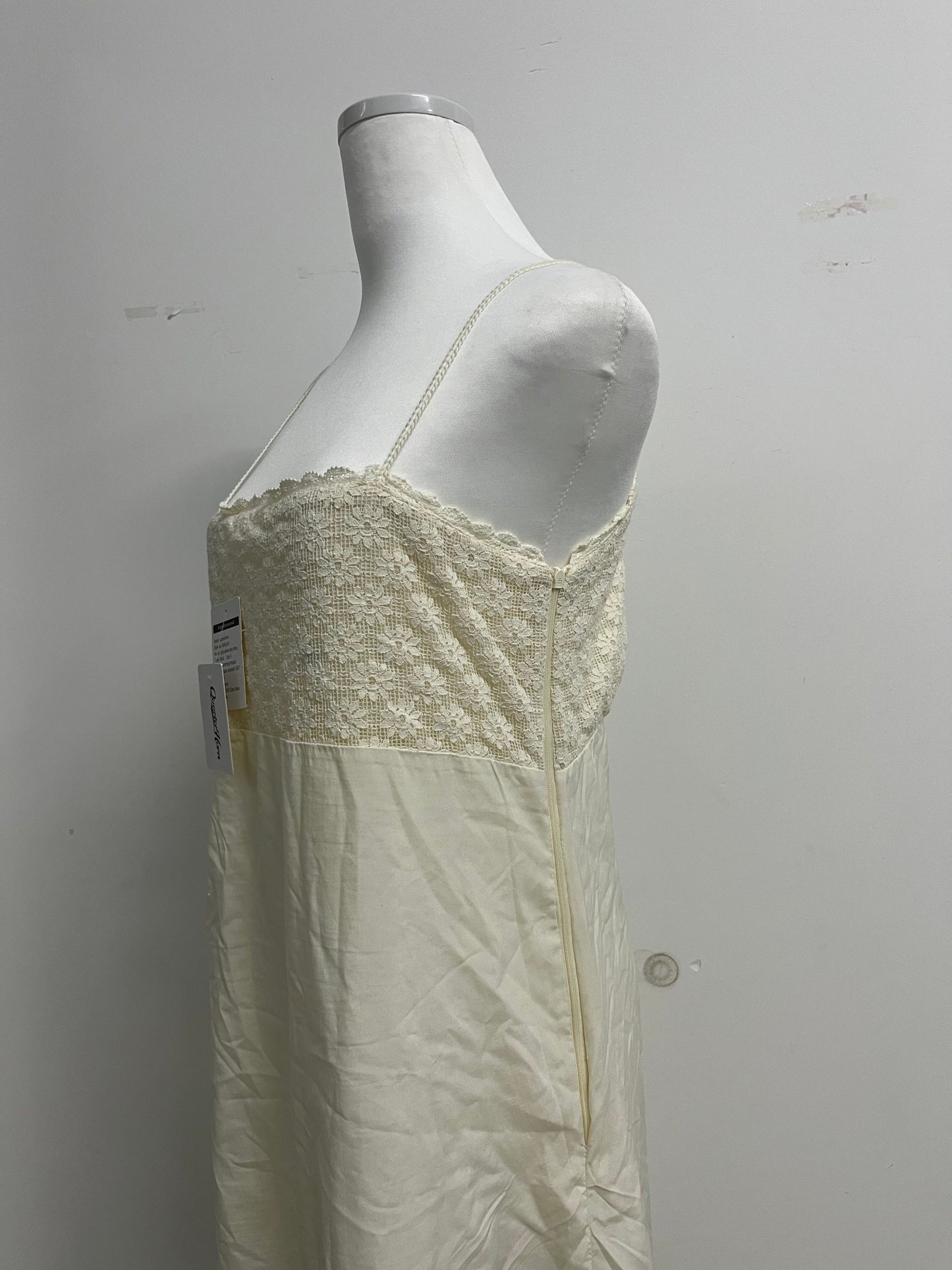 QuarterHorn Spring Cotton Slip Dress Embroidery Gentle Cute Floor Length Dress Summer Beach Spaghetti Strap Sundress