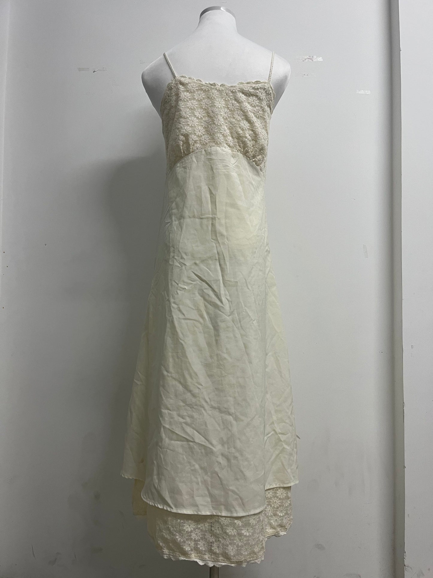 QuarterHorn Spring Cotton Slip Dress Embroidery Gentle Cute Floor Length Dress Summer Beach Spaghetti Strap Sundress
