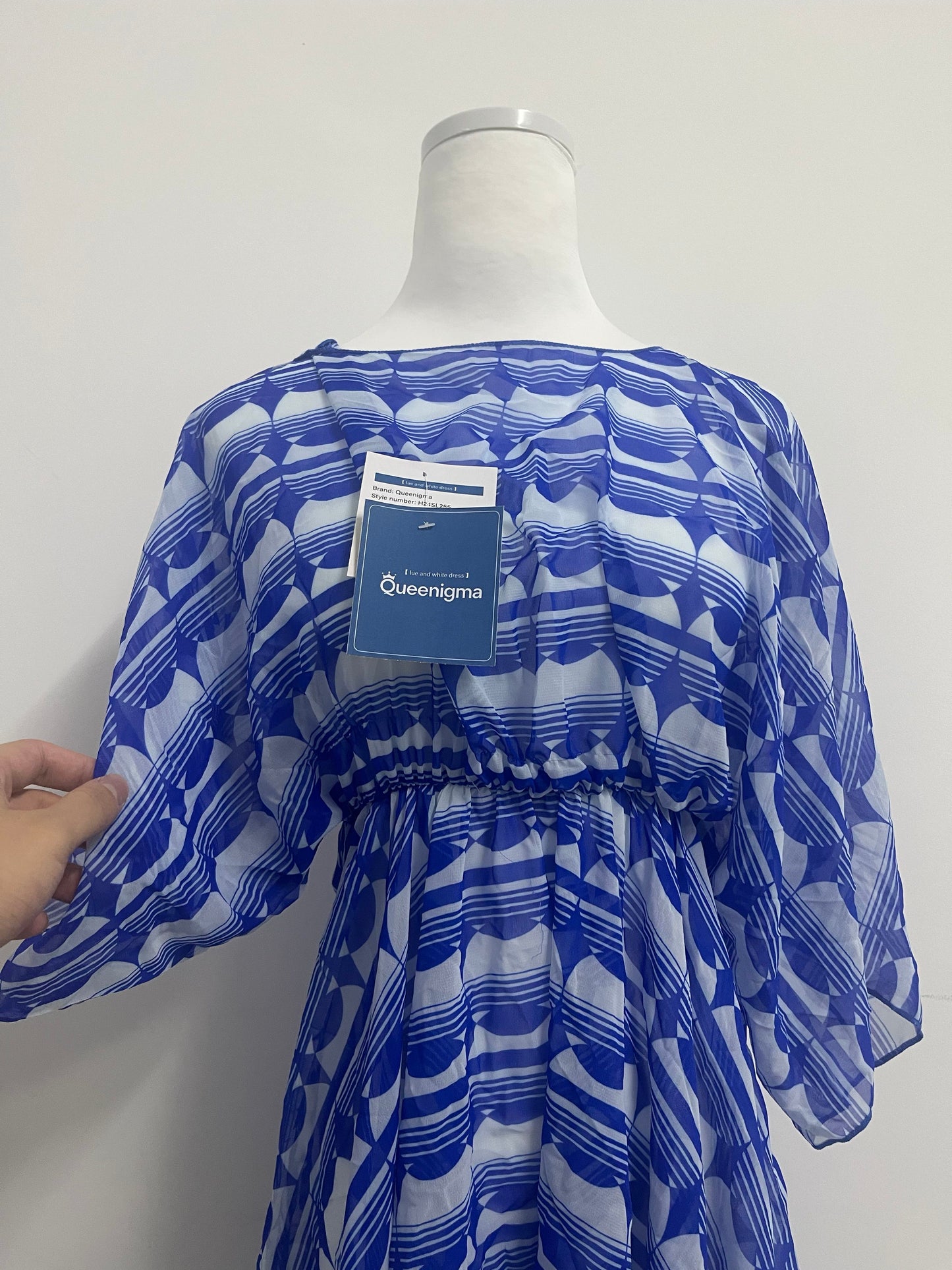 Queenigma Kimono Dresses Coverup for Women Open Front Striped Maxi Cardigan Beach Cover Up